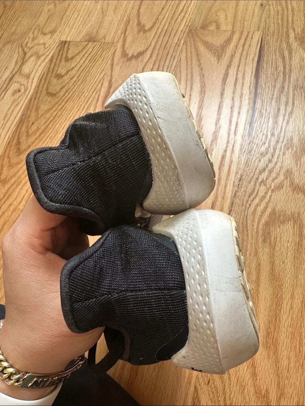 adidas Kids Black and White Bounce Sneakers
